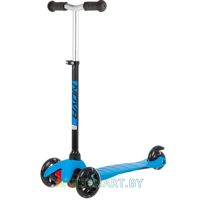 Самокат Novatrack Disco-Kids Basic 120H.DISCOKIDS.BGBL20 (черный/синий, 2020)